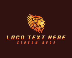 Freight - Lion Wing Griffin logo design