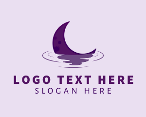 Astrology - Lunar Moon Reflection logo design