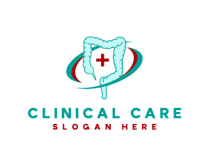 Medical Intestine Colonoscopy logo design