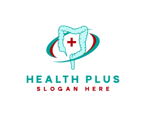 Medical Intestine Colonoscopy logo design