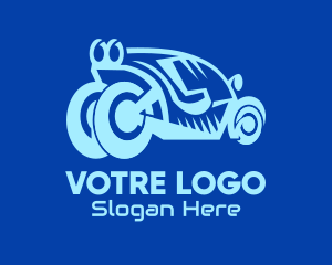 Automotive - Blue Futuristic Vehicle logo design