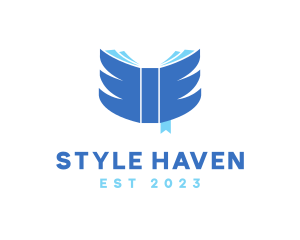 College - Book Wings Education logo design