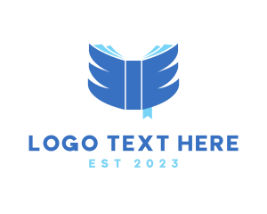 Bookmark - Book Wings Education logo design