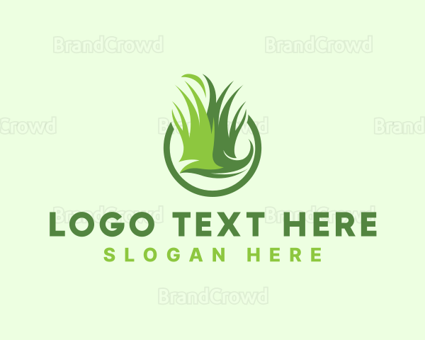 Gardening Yard Grass Logo