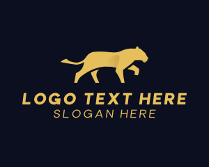 Jaguar - Lioness Zoo Wildlife logo design