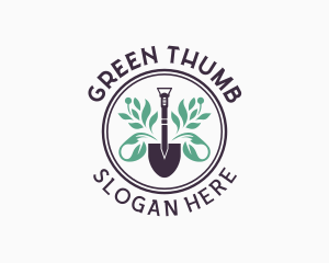 Planting - Landscaping Shovel Plant logo design