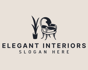 Interior - Interior Furniture Chair logo design