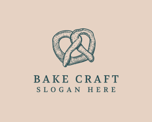 Pretzel Bread Baker logo design