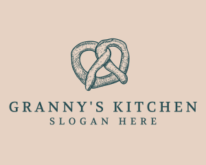 Pretzel Bread Baker logo design