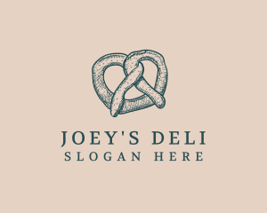 Pretzel Bread Baker logo design