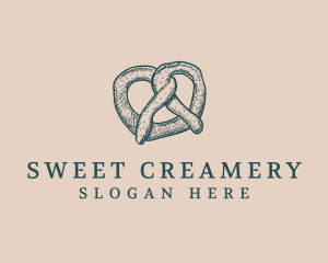 Pretzel Bread Baker logo design