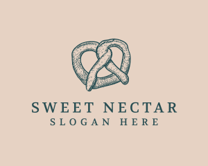 Pretzel Bread Baker logo design