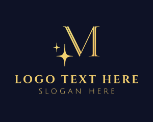 Lettermark - Luxury Sparkle Business logo design