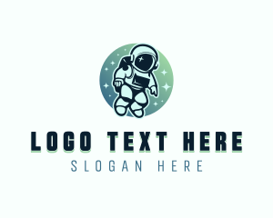 Leader - Leadership Coaching Astronaut logo design