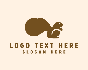 Rodent - Animal Wild Squirrel logo design