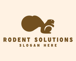 Rodent - Animal Wild Squirrel logo design