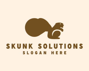 Skunk - Animal Wild Squirrel logo design