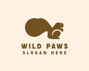 Animal Wild Squirrel logo design