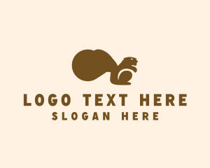 Animal Wild Squirrel logo design