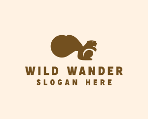 Animal Wild Squirrel logo design