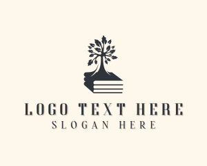 Library - Book Tree Bookstore logo design