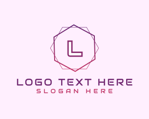 Gradient - Tech Gaming Hexagon logo design