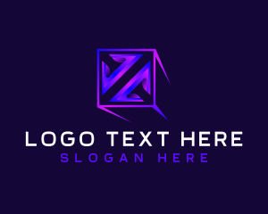 Geometric - Technology Software Box logo design