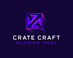 Crate - Technology Software Box logo design