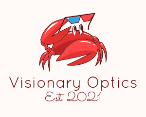 Eyewear - Summer Sunglasses Crab logo design