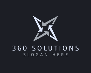 Silver Business Star logo design