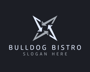 Silver Business Star logo design