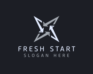 Refresh - Silver Business Star logo design