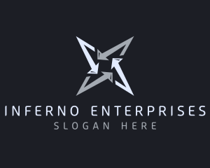 Silver Business Star logo design