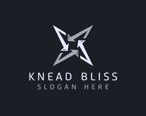 Silver Business Star logo design