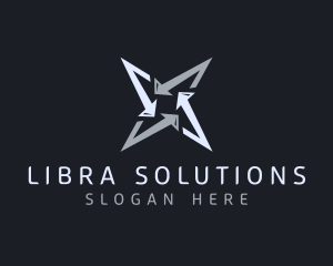 Silver Business Star logo design