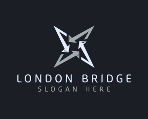 Silver Business Star logo design