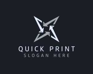 Silver Business Star logo design