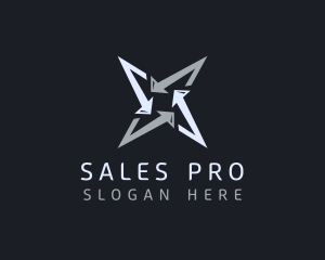 Sales - Silver Business Star logo design