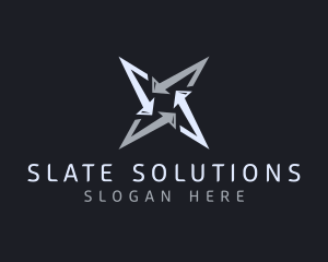 Silver Business Star logo design