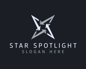 Silver Business Star logo design