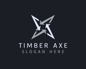 Silver Business Star logo design