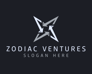 Silver Business Star logo design