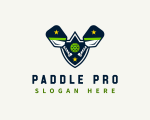 Paddle - Pickleball Sports Tournament logo design