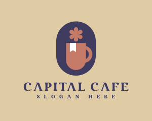 Floral Tea Cafe logo design