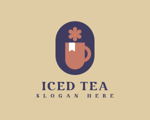 Floral Tea Cafe logo design