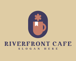 Floral Tea Cafe logo design