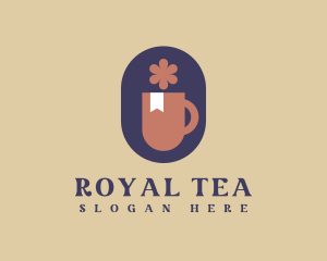 Floral Tea Cafe logo design