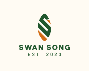 Swan Letter S  logo design