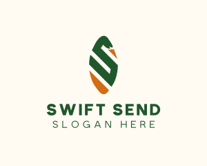 Swan Letter S  logo design