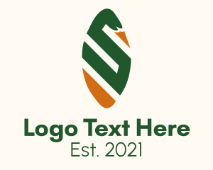 Letter - Swan Letter S logo design
